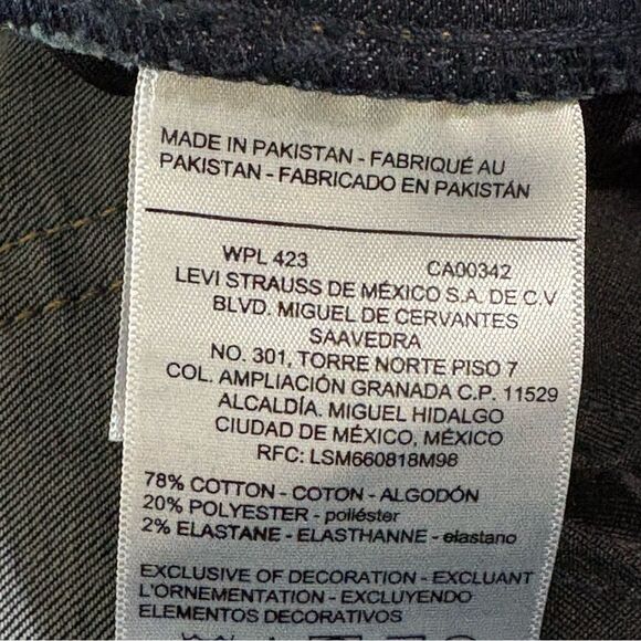 Signature by Levi Strauss Dark Blue Women Totally Slimming Pull On Skinny 4M. - Picture 10 of 13